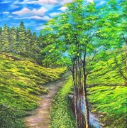 著名画家白丽艺术作品《历程》被中国美术馆收藏