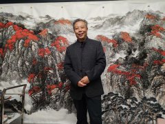 李有明作品《溪山晴云》被故宫博物馆收藏